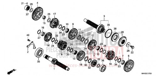 GETRIEBE (CRF1000A/A2/AL/AL2) CRF1000AK de 2019